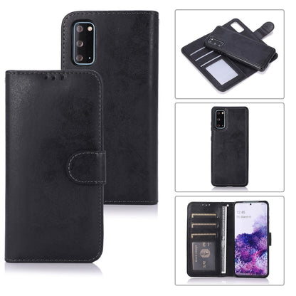 Retro 2 in 1 Detachable Magnetic Horizontal Flip TPU + PU Leather Case with Holder & Card Slots & Photo Frame & Wallet, For Samsung Galaxy S10, For Samsung Galaxy S10e, For Samsung Galaxy S10+, For Samsung Galaxy S20, For Samsung Galaxy S20+           ...