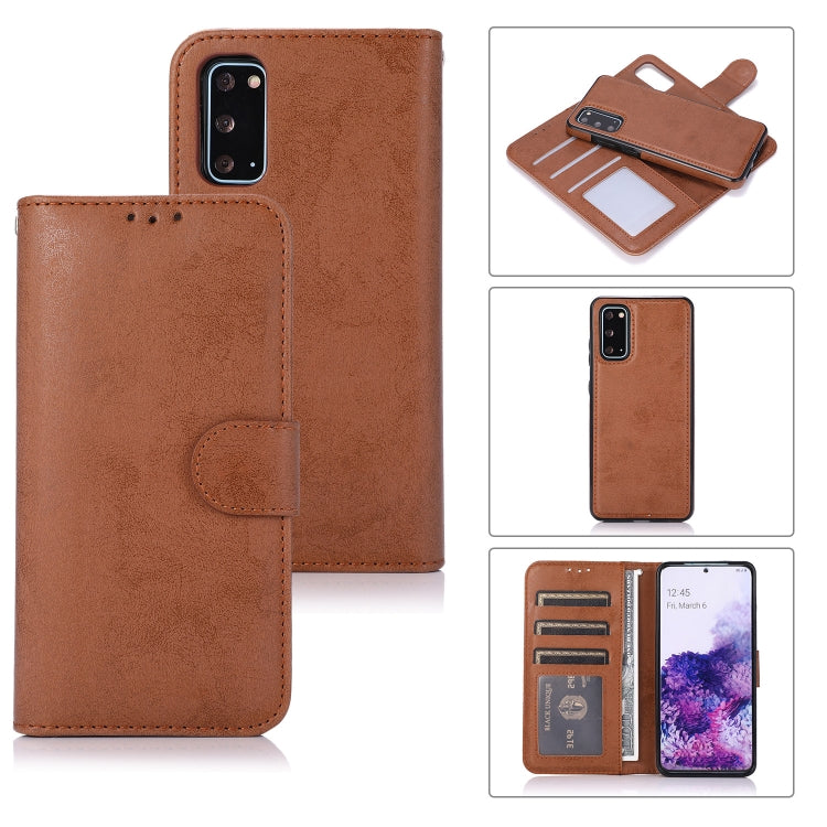 Retro 2 in 1 Detachable Magnetic Horizontal Flip TPU + PU Leather Case with Holder & Card Slots & Photo Frame & Wallet, For Samsung Galaxy S10, For Samsung Galaxy S10e, For Samsung Galaxy S10+, For Samsung Galaxy S20, For Samsung Galaxy S20+           ...