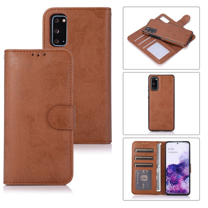 Retro 2 in 1 Detachable Magnetic Horizontal Flip TPU + PU Leather Case with Holder & Card Slots & Photo Frame & Wallet, For Samsung Galaxy S10, For Samsung Galaxy S10e, For Samsung Galaxy S10+, For Samsung Galaxy S20, For Samsung Galaxy S20+           ...