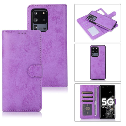 Retro 2 in 1 Detachable Magnetic Horizontal Flip TPU + PU Leather Case with Holder & Card Slots & Photo Frame & Wallet, For Samsung Galaxy S10, For Samsung Galaxy S10e, For Samsung Galaxy S10+, For Samsung Galaxy S20, For Samsung Galaxy S20+           ...