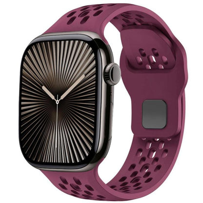 xDfind Mesh Reverse Buckle Silicone Watch Band, For Apple Watch 46mm / 49mm / 45mm / 44mm, For Apple Watch 42mm / 41mm / 40mm / 38mm