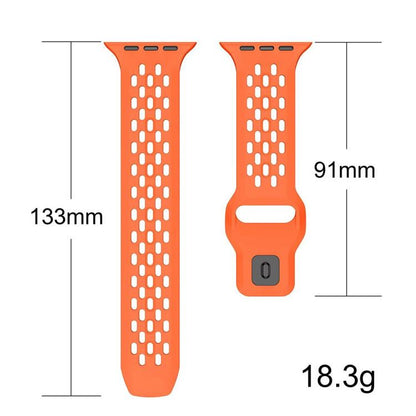 xDfind Mesh Reverse Buckle Silicone Watch Band, For Apple Watch 46mm / 49mm / 45mm / 44mm, For Apple Watch 42mm / 41mm / 40mm / 38mm