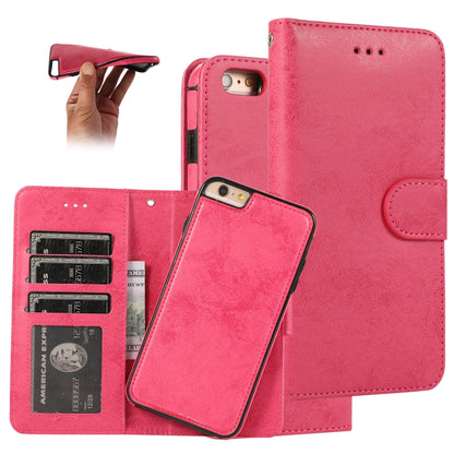 KLT888-2 Retro 2 in 1 Detachable Magnetic Horizontal Flip TPU + PU Leather Case with Holder & Card Slots & Photo Frame & Wallet, For iPhone 11, For iPhone 11 Pro, For iPhone 11 Pro Max, For iPhone 6, For iPhone 6 Plus, For iPhone SE 2022 / SE 2020 / 8 ...