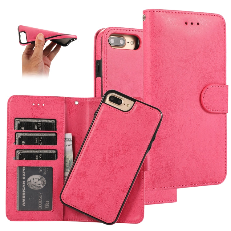 KLT888-2 Retro 2 in 1 Detachable Magnetic Horizontal Flip TPU + PU Leather Case with Holder & Card Slots & Photo Frame & Wallet, For iPhone 11, For iPhone 11 Pro, For iPhone 11 Pro Max, For iPhone 6, For iPhone 6 Plus, For iPhone SE 2022 / SE 2020 / 8 ...