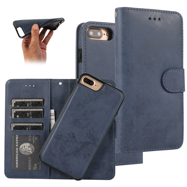 KLT888-2 Retro 2 in 1 Detachable Magnetic Horizontal Flip TPU + PU Leather Case with Holder & Card Slots & Photo Frame & Wallet, For iPhone 11, For iPhone 11 Pro, For iPhone 11 Pro Max, For iPhone 6, For iPhone 6 Plus, For iPhone SE 2022 / SE 2020 / 8 ...