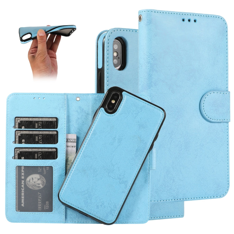 KLT888-2 Retro 2 in 1 Detachable Magnetic Horizontal Flip TPU + PU Leather Case with Holder & Card Slots & Photo Frame & Wallet, For iPhone 11, For iPhone 11 Pro, For iPhone 11 Pro Max, For iPhone 6, For iPhone 6 Plus, For iPhone SE 2022 / SE 2020 / 8 ...