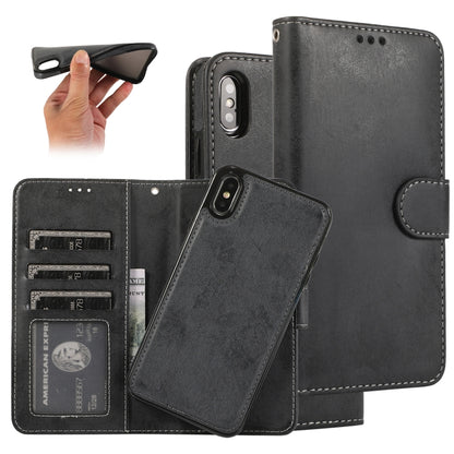 KLT888-2 Retro 2 in 1 Detachable Magnetic Horizontal Flip TPU + PU Leather Case with Holder & Card Slots & Photo Frame & Wallet, For iPhone 11, For iPhone 11 Pro, For iPhone 11 Pro Max, For iPhone 6, For iPhone 6 Plus, For iPhone SE 2022 / SE 2020 / 8 ...