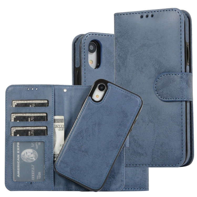 KLT888-2 Retro 2 in 1 Detachable Magnetic Horizontal Flip TPU + PU Leather Case with Holder & Card Slots & Photo Frame & Wallet, For iPhone XR, For iPhone XS Max, For iPhone 12 mini, For iPhone 12 / 12 Pro, For iPhone 12 Pro Max