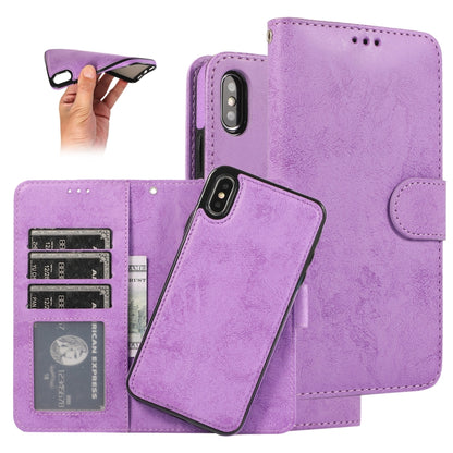KLT888-2 Retro 2 in 1 Detachable Magnetic Horizontal Flip TPU + PU Leather Case with Holder & Card Slots & Photo Frame & Wallet, For iPhone XR, For iPhone XS Max, For iPhone 12 mini, For iPhone 12 / 12 Pro, For iPhone 12 Pro Max