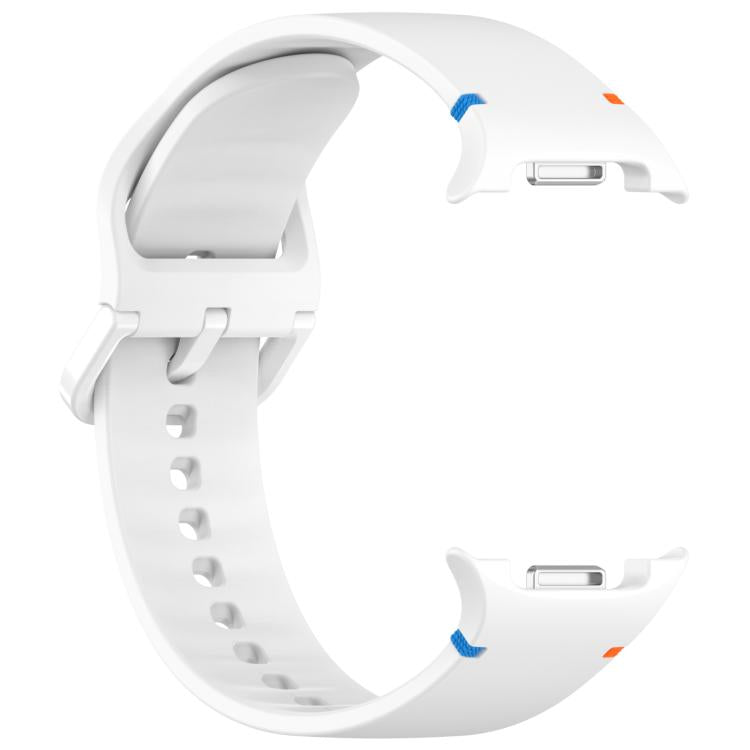 For Samsung Galaxy Watch8 Classic 46mm / Watch8 44mm / 40mm xDfind Stitched Solid Color Silicone Watch Band, 20mm, 22mm