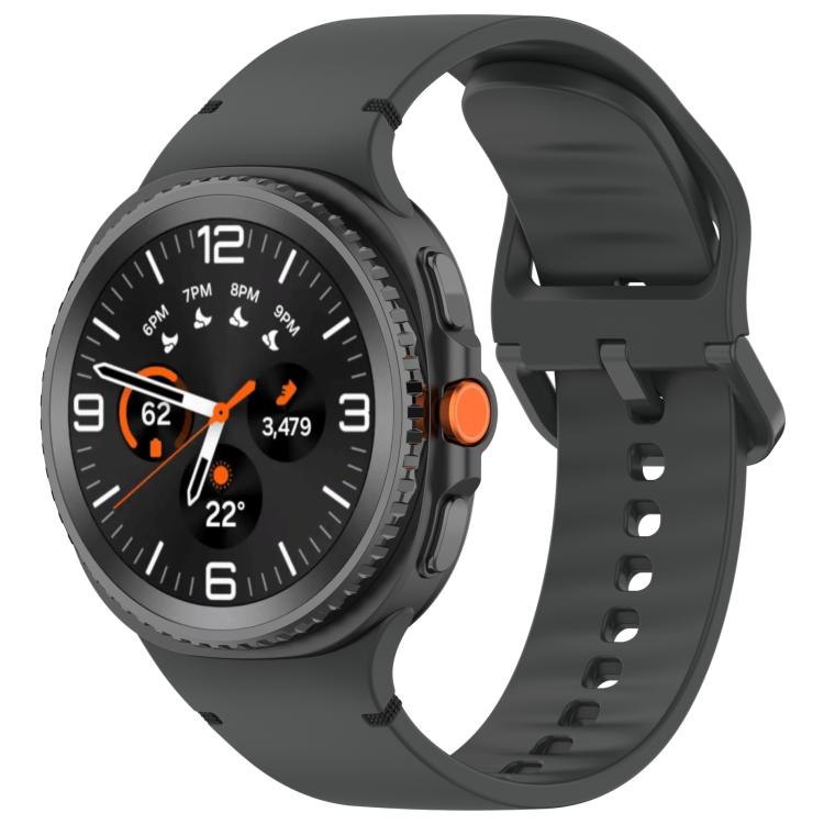 For Samsung Galaxy Watch8 Classic 46mm / Watch8 44mm / 40mm xDfind Stitched Solid Color Silicone Watch Band, 20mm, 22mm