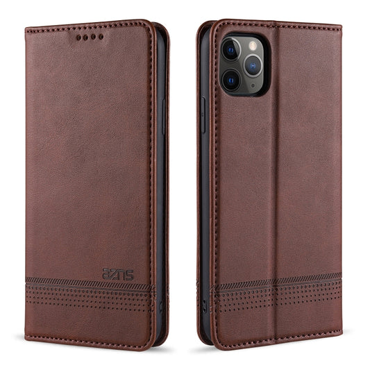 AZNS Magnetic Calf Texture Horizontal Flip Leather Case with Card Slots & Holder & Wallet, For iPhone 12 Pro Max, For iPhone 12 / 12 Pro, For iPhone 12 mini, For iPhone 11 Pro Max, For iPhone 11 Pro, For iPhone 11