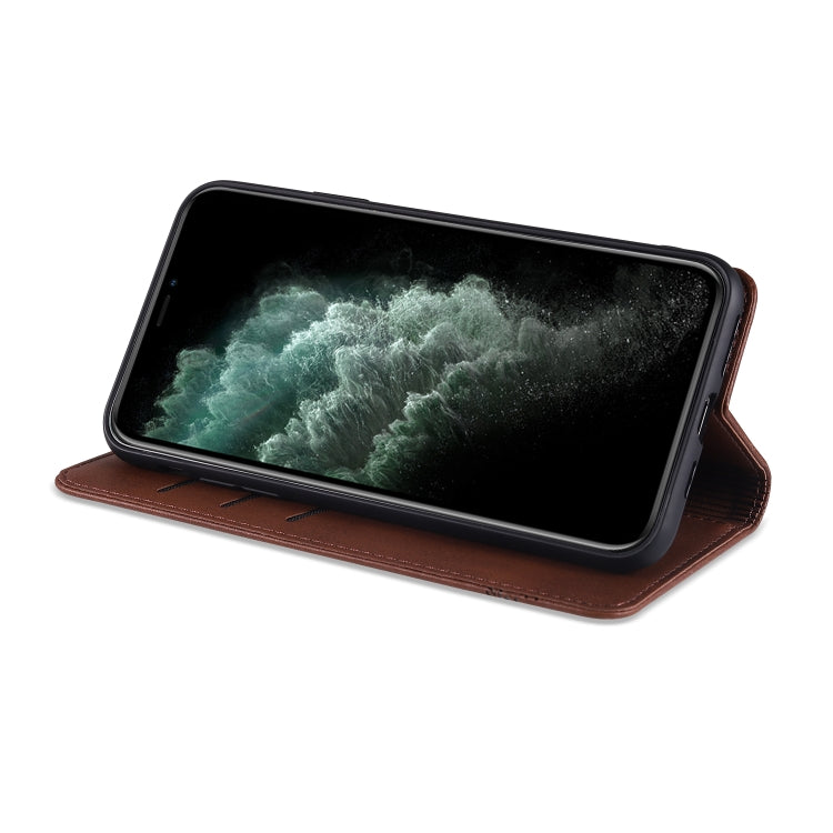 AZNS Magnetic Calf Texture Horizontal Flip Leather Case with Card Slots & Holder & Wallet, For iPhone 12 Pro Max, For iPhone 12 / 12 Pro, For iPhone 12 mini, For iPhone 11 Pro Max, For iPhone 11 Pro, For iPhone 11