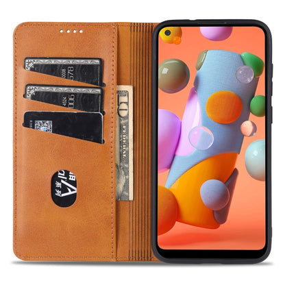AZNS Magnetic Calf Texture Horizontal Flip Leather Case with Card Slots & Holder & Wallet, For Samsung Galaxy A11, For Samsung Galaxy A21s, For Samsung Galaxy A31, For Samsung Galaxy A41, For Samsung Galaxy A51, For Samsung Galaxy A71                  ...