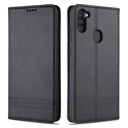 AZNS Magnetic Calf Texture Horizontal Flip Leather Case with Card Slots & Holder & Wallet, For Samsung Galaxy A11, For Samsung Galaxy A21s, For Samsung Galaxy A31, For Samsung Galaxy A41, For Samsung Galaxy A51, For Samsung Galaxy A71                  ...