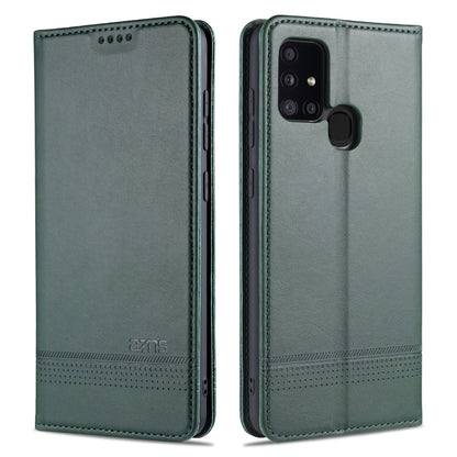 AZNS Magnetic Calf Texture Horizontal Flip Leather Case with Card Slots & Holder & Wallet, For Samsung Galaxy A11, For Samsung Galaxy A21s, For Samsung Galaxy A31, For Samsung Galaxy A41, For Samsung Galaxy A51, For Samsung Galaxy A71                  ...