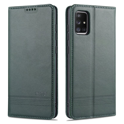 AZNS Magnetic Calf Texture Horizontal Flip Leather Case with Card Slots & Holder & Wallet, For Samsung Galaxy A11, For Samsung Galaxy A21s, For Samsung Galaxy A31, For Samsung Galaxy A41, For Samsung Galaxy A51, For Samsung Galaxy A71                  ...