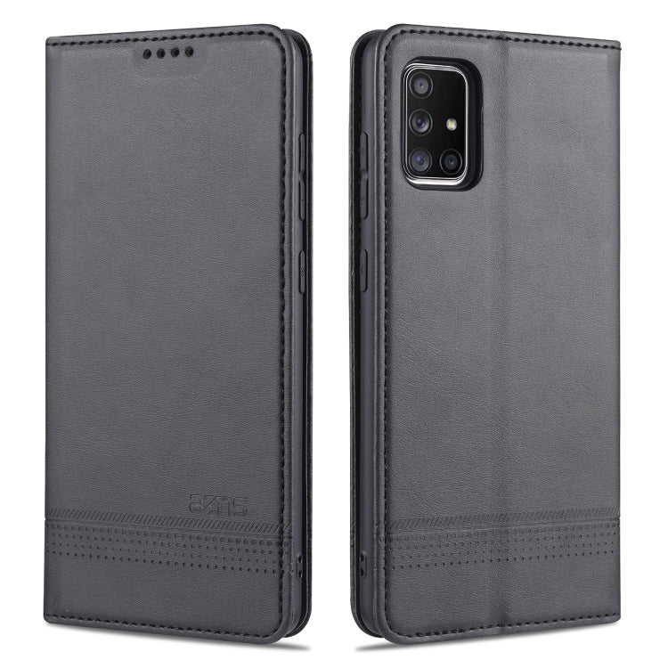 AZNS Magnetic Calf Texture Horizontal Flip Leather Case with Card Slots & Holder & Wallet, For Samsung Galaxy A11, For Samsung Galaxy A21s, For Samsung Galaxy A31, For Samsung Galaxy A41, For Samsung Galaxy A51, For Samsung Galaxy A71                  ...