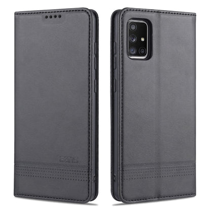AZNS Magnetic Calf Texture Horizontal Flip Leather Case with Card Slots & Holder & Wallet, For Samsung Galaxy A11, For Samsung Galaxy A21s, For Samsung Galaxy A31, For Samsung Galaxy A41, For Samsung Galaxy A51, For Samsung Galaxy A71                  ...