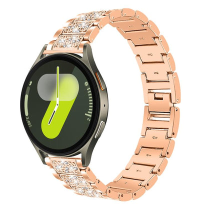 xDfind Diamond Jewelry Stainless Steel Watch Band, For Samsung Galaxy Watch Ultra / Ultra 2025, For Samsung Galaxy Watch8 / Watch8 Classic, For Samsung Galaxy Watch7 / FE / 6 / 5 / 4, For Samsung Galaxy Fit3