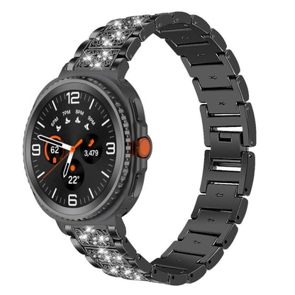 xDfind Diamond Jewelry Stainless Steel Watch Band, For Samsung Galaxy Watch Ultra / Ultra 2025, For Samsung Galaxy Watch8 / Watch8 Classic, For Samsung Galaxy Watch7 / FE / 6 / 5 / 4, For Samsung Galaxy Fit3