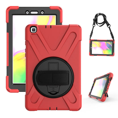 Shockproof Colorful Silicone + PC Protective Case with Holder & Hand Grip Strap, For Samsung Tab A 8.0(2019) T290 / T295, For Samsung Galaxy Tab Active Pro T540 / T545 / Tab Active4 Pro                                                                   ...