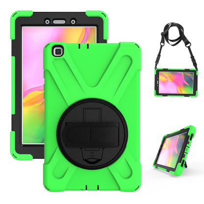 Shockproof Colorful Silicone + PC Protective Case with Holder & Hand Grip Strap, For Samsung Tab A 8.0(2019) T290 / T295, For Samsung Galaxy Tab Active Pro T540 / T545 / Tab Active4 Pro                                                                   ...