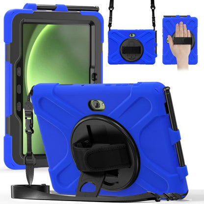 Shockproof Colorful Silicone + PC Protective Case with Holder & Hand Grip Strap, For Samsung Tab A 8.0(2019) T290 / T295, For Samsung Galaxy Tab Active Pro T540 / T545 / Tab Active4 Pro                                                                   ...