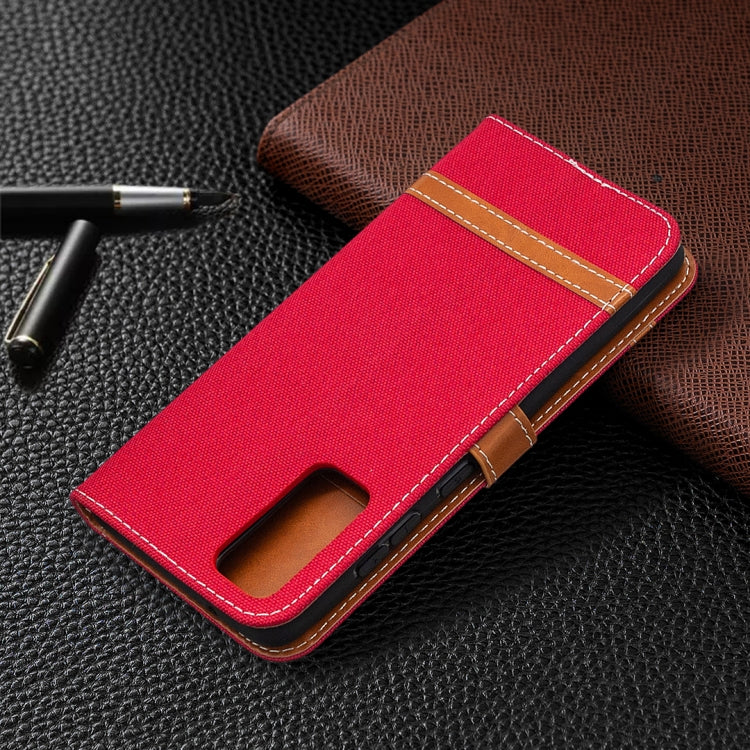 Color Matching Denim Texture Horizontal Flip Leather Case with Holder & Card Slots & Wallet & Lanyard, For Galaxy S20 FE 5G / S20 Lite