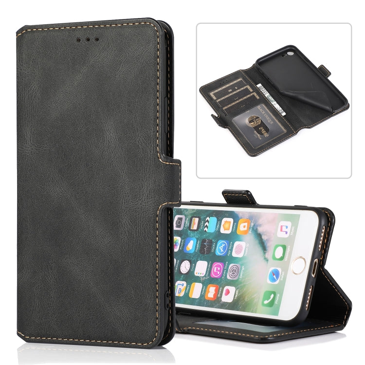 Retro Magnetic Closing Clasp Horizontal Flip Leather Case with Holder & Card Slots & Photo Frame & Wallet, For iPhone 6, For iPhone 6 Plus, For iPhone SE 2022 / SE 2020 / 8 / 7, For iPhone 8 Plus / 7 Plus, For iPhone 11, For iPhone 11 Pro              ...