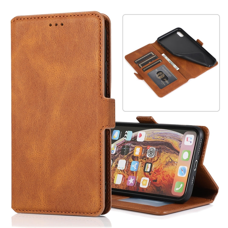 Retro Magnetic Closing Clasp Horizontal Flip Leather Case with Holder & Card Slots & Photo Frame & Wallet, For iPhone 6, For iPhone 6 Plus, For iPhone SE 2022 / SE 2020 / 8 / 7, For iPhone 8 Plus / 7 Plus, For iPhone 11, For iPhone 11 Pro              ...