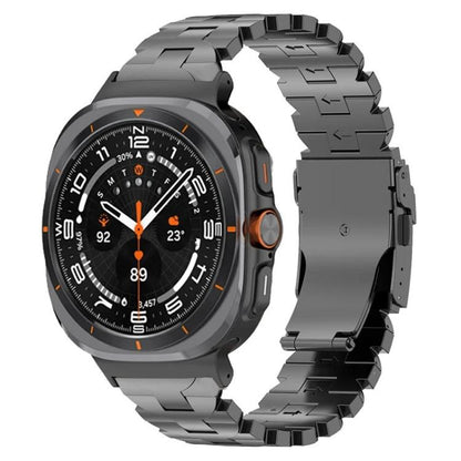 Butterfly Safety Buckle Titanium Alloy Watch Band, For Samsung Galaxy Watch Ultra 47mm / Ultra 2025