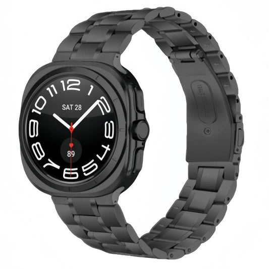 Five Beads Stainless Steel Metal Watch Band, For Samsung Galaxy Watch Ultra / Ultra 2025, For Samsung Galaxy Watch8 / Watch8 Classic