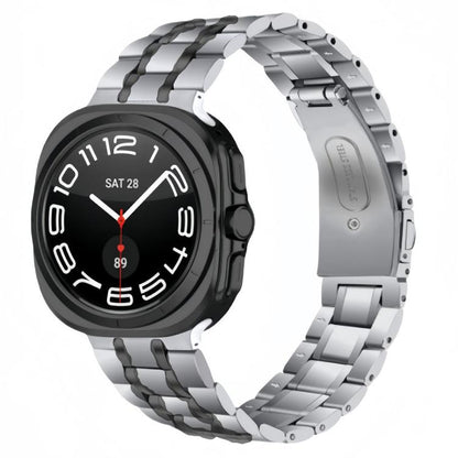 Five Beads Stainless Steel Metal Watch Band, For Samsung Galaxy Watch Ultra / Ultra 2025, For Samsung Galaxy Watch8 / Watch8 Classic