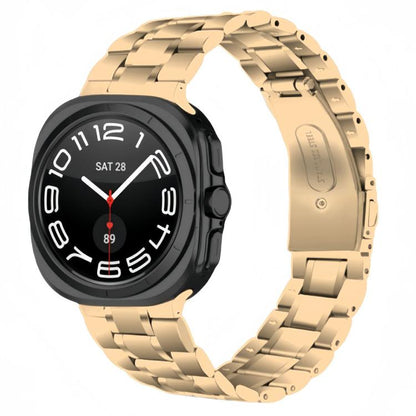 Five Beads Stainless Steel Metal Watch Band, For Samsung Galaxy Watch Ultra / Ultra 2025, For Samsung Galaxy Watch8 / Watch8 Classic
