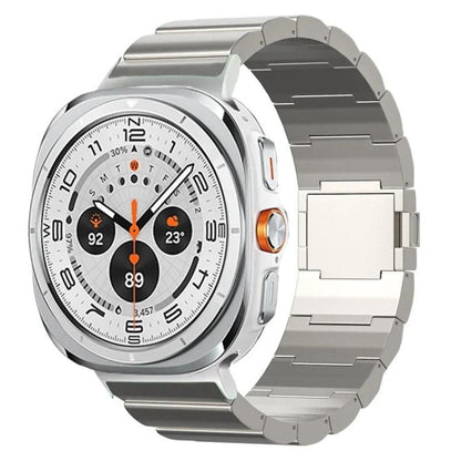 One Beads Magnetic Buckle Titanium Alloy Watch Band, For Samsung Galaxy Watch Ultra / Ultra 2025, For Samsung Galaxy Watch8 / Watch8 Classic