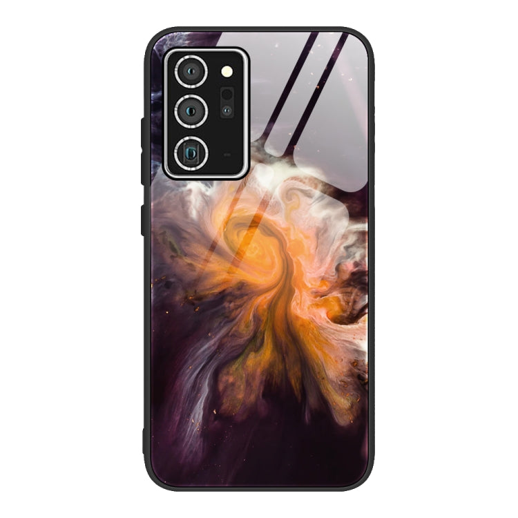 Marble Pattern Glass Protective Case, For Samsung Galaxy Note20 Ultra, For Samsung Galaxy S20 Ultra, For Samsung Galaxy Note10 Lite / A81, For Samsung Galaxy A51, For Samsung Galaxy A50 / A50s / A30s, For Samsung Galaxy A21s