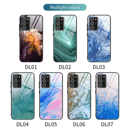 Marble Pattern Glass Protective Case, For Samsung Galaxy Note20 Ultra, For Samsung Galaxy S20 Ultra, For Samsung Galaxy Note10 Lite / A81, For Samsung Galaxy A51, For Samsung Galaxy A50 / A50s / A30s, For Samsung Galaxy A21s