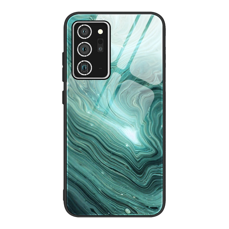 Marble Pattern Glass Protective Case, For Samsung Galaxy Note20 Ultra, For Samsung Galaxy S20 Ultra, For Samsung Galaxy Note10 Lite / A81, For Samsung Galaxy A51, For Samsung Galaxy A50 / A50s / A30s, For Samsung Galaxy A21s
