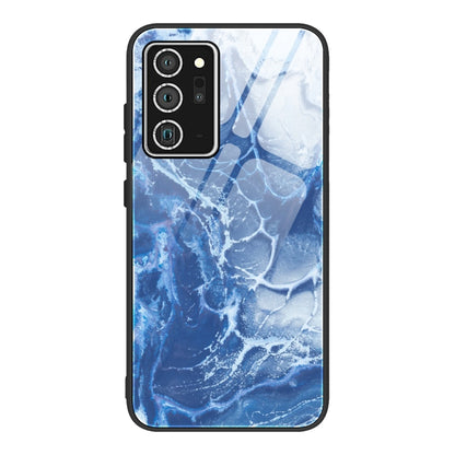 Marble Pattern Glass Protective Case, For Samsung Galaxy Note20 Ultra, For Samsung Galaxy S20 Ultra, For Samsung Galaxy Note10 Lite / A81, For Samsung Galaxy A51, For Samsung Galaxy A50 / A50s / A30s, For Samsung Galaxy A21s