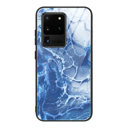 Marble Pattern Glass Protective Case, For Samsung Galaxy Note20 Ultra, For Samsung Galaxy S20 Ultra, For Samsung Galaxy Note10 Lite / A81, For Samsung Galaxy A51, For Samsung Galaxy A50 / A50s / A30s, For Samsung Galaxy A21s