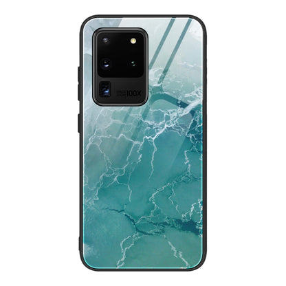 Marble Pattern Glass Protective Case, For Samsung Galaxy Note20 Ultra, For Samsung Galaxy S20 Ultra, For Samsung Galaxy Note10 Lite / A81, For Samsung Galaxy A51, For Samsung Galaxy A50 / A50s / A30s, For Samsung Galaxy A21s