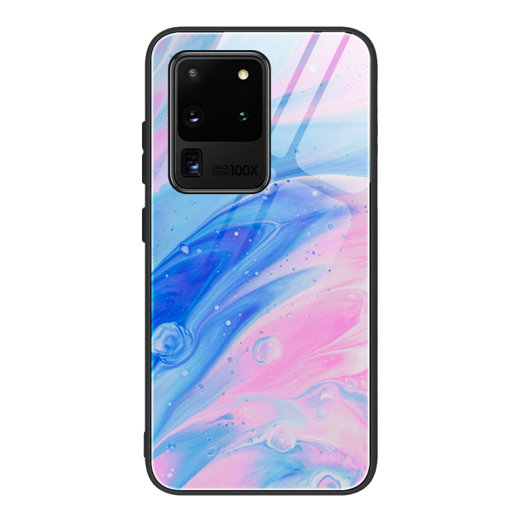 Marble Pattern Glass Protective Case, For Samsung Galaxy Note20 Ultra, For Samsung Galaxy S20 Ultra, For Samsung Galaxy Note10 Lite / A81, For Samsung Galaxy A51, For Samsung Galaxy A50 / A50s / A30s, For Samsung Galaxy A21s