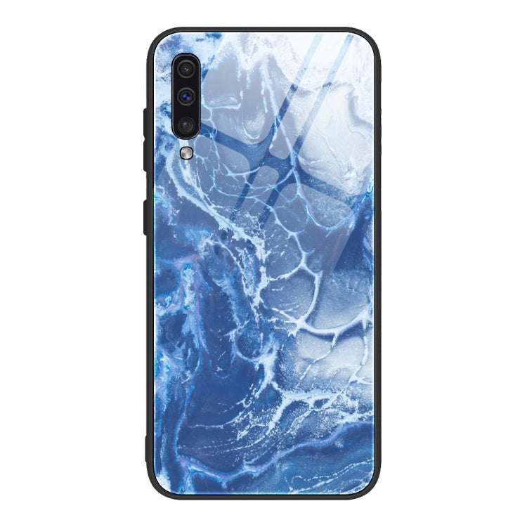 Marble Pattern Glass Protective Case, For Samsung Galaxy Note20 Ultra, For Samsung Galaxy S20 Ultra, For Samsung Galaxy Note10 Lite / A81, For Samsung Galaxy A51, For Samsung Galaxy A50 / A50s / A30s, For Samsung Galaxy A21s