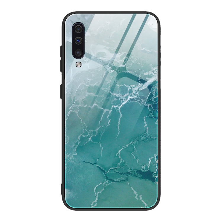 Marble Pattern Glass Protective Case, For Samsung Galaxy Note20 Ultra, For Samsung Galaxy S20 Ultra, For Samsung Galaxy Note10 Lite / A81, For Samsung Galaxy A51, For Samsung Galaxy A50 / A50s / A30s, For Samsung Galaxy A21s