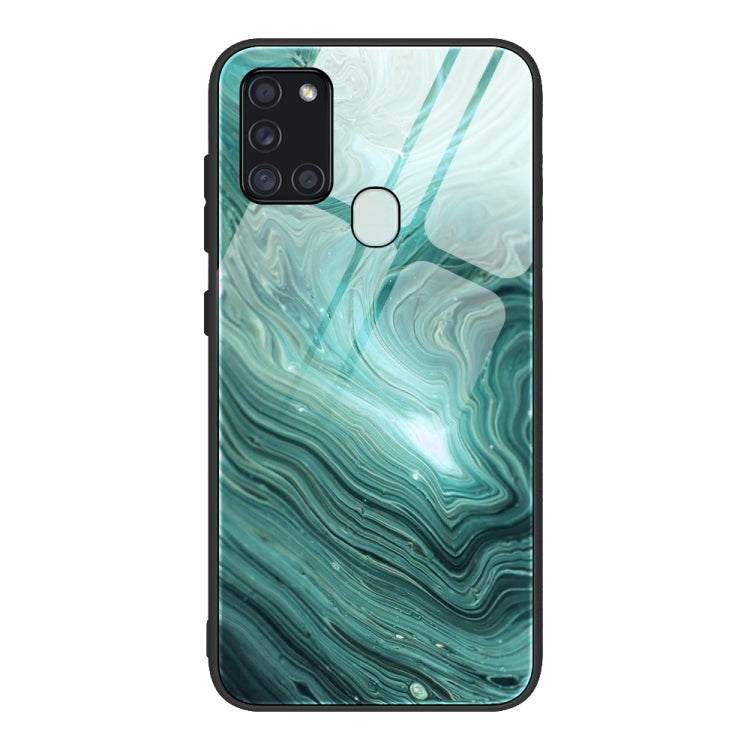 Marble Pattern Glass Protective Case, For Samsung Galaxy Note20 Ultra, For Samsung Galaxy S20 Ultra, For Samsung Galaxy Note10 Lite / A81, For Samsung Galaxy A51, For Samsung Galaxy A50 / A50s / A30s, For Samsung Galaxy A21s