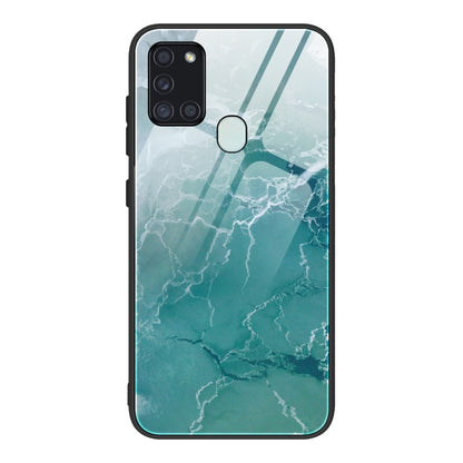 Marble Pattern Glass Protective Case, For Samsung Galaxy Note20 Ultra, For Samsung Galaxy S20 Ultra, For Samsung Galaxy Note10 Lite / A81, For Samsung Galaxy A51, For Samsung Galaxy A50 / A50s / A30s, For Samsung Galaxy A21s