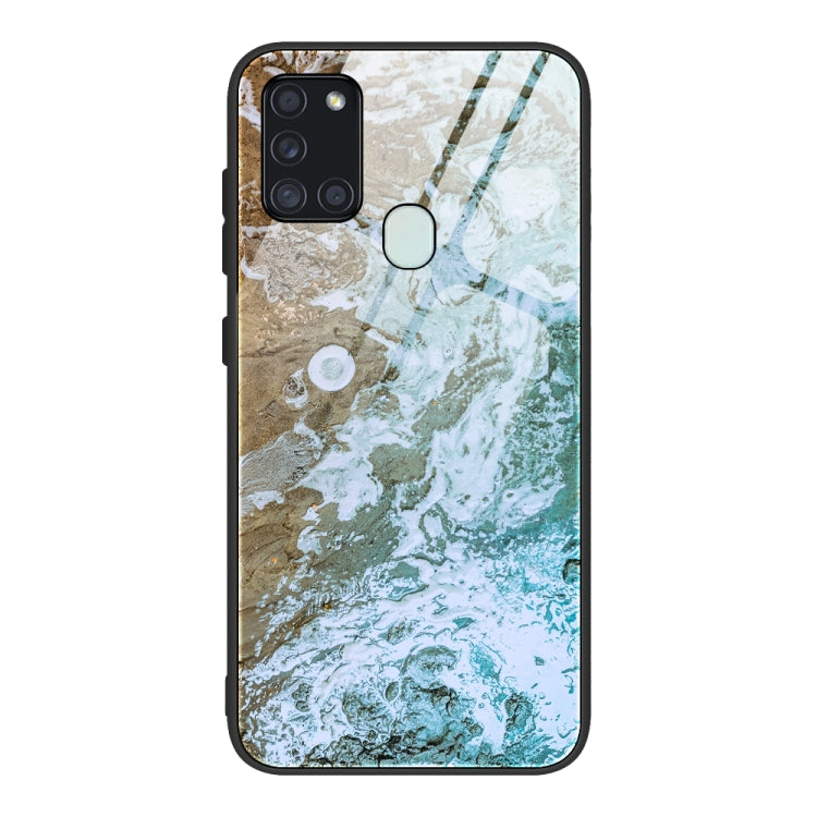 Marble Pattern Glass Protective Case, For Samsung Galaxy Note20 Ultra, For Samsung Galaxy S20 Ultra, For Samsung Galaxy Note10 Lite / A81, For Samsung Galaxy A51, For Samsung Galaxy A50 / A50s / A30s, For Samsung Galaxy A21s