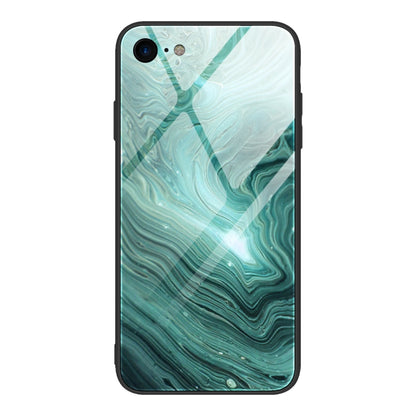 Marble Pattern Glass Protective Case, For iPhone 12 mini, For iPhone 12 Pro Max, For iPhone 11 Pro, For iPhone SE 2022 / SE 2020 / 8 / 7, For iPhone X