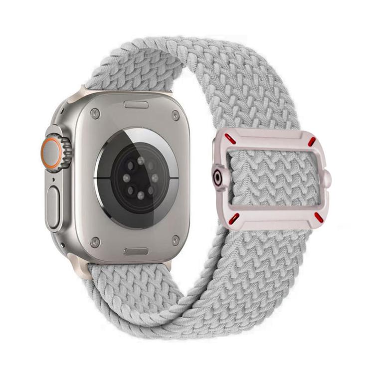 Double Loop Mechanical Buckle Nylon Braid Watch Band, For Apple Watch 42mm / 41mm / 40mm / 38mm
